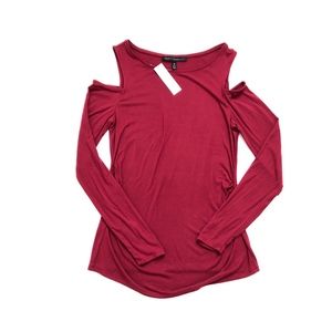 White House Black Market Peep Shoulder Top